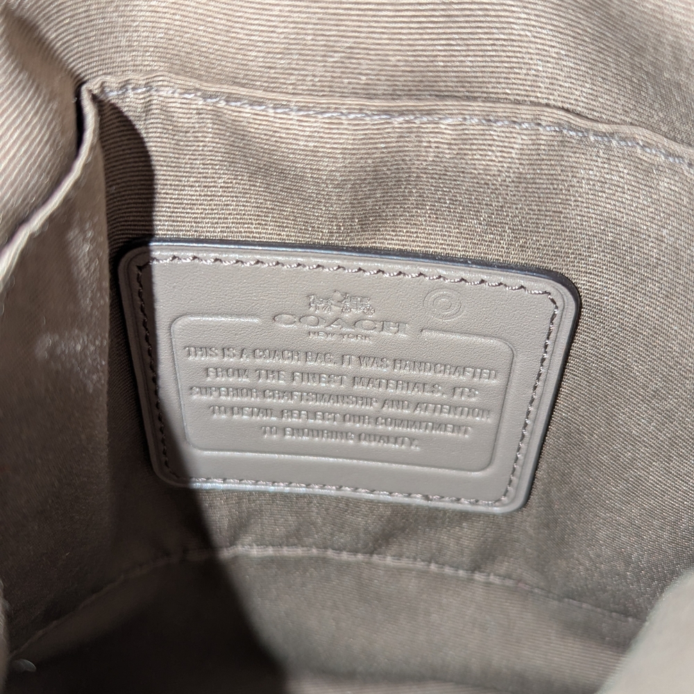 Coach Gray Leather Crossbody Bag - Picture 4 of 7